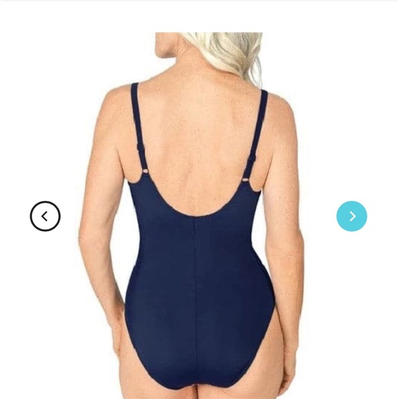 NWT Amoena Masectomy Swimwear Size 8 B Cup Summer Day Half Bodice One Piece - Picture 2 of 10